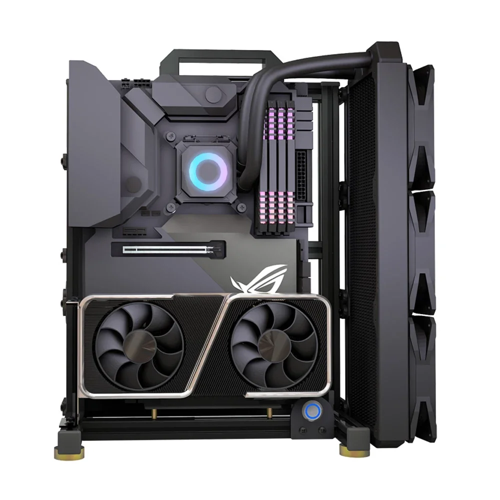 Gaming Console Tower - Modding-Boîtier PC ouvert EATX pour gamers,