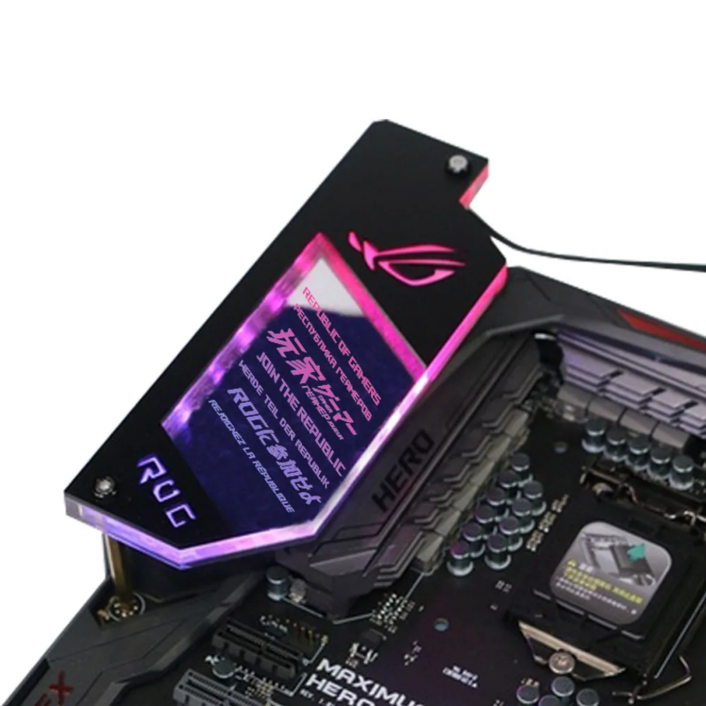 Gaming Console Tower - Panneau d'Éclairage ATX IO ARGB, DIY