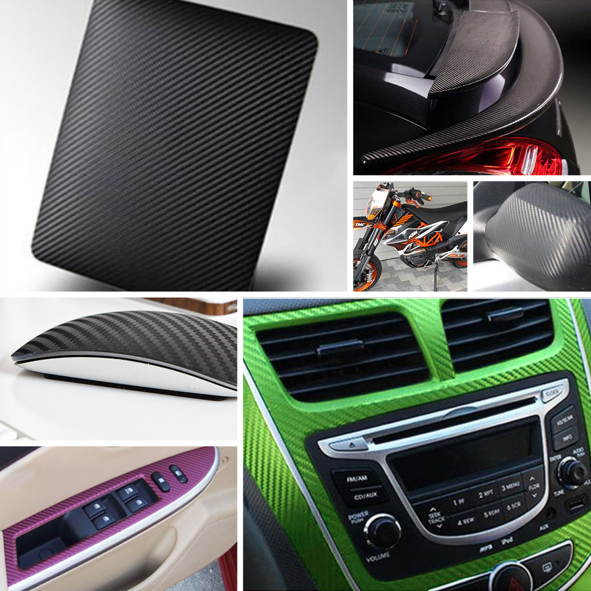 Film VinVAC en Fibre de Carbon - Console Skin Wrap avis et prix