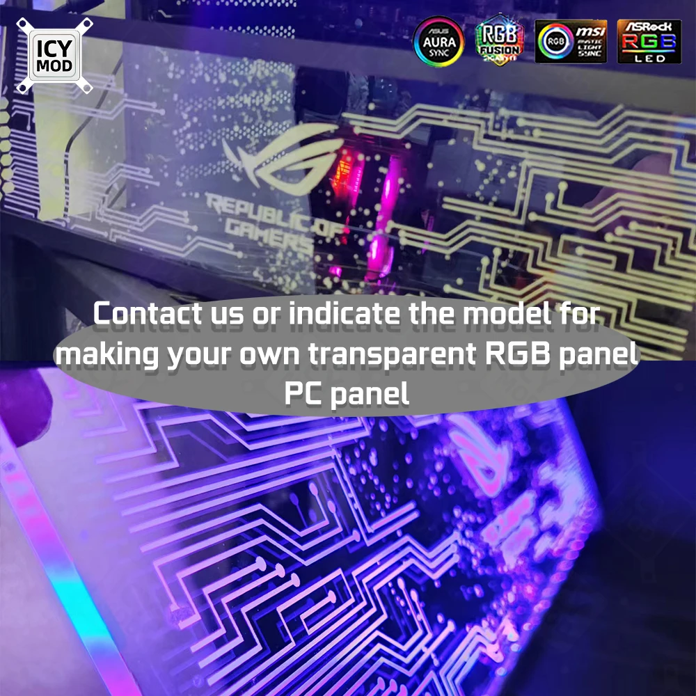 ICY MOD – panneau luminescent  - Gaming Console Tower avis et prix