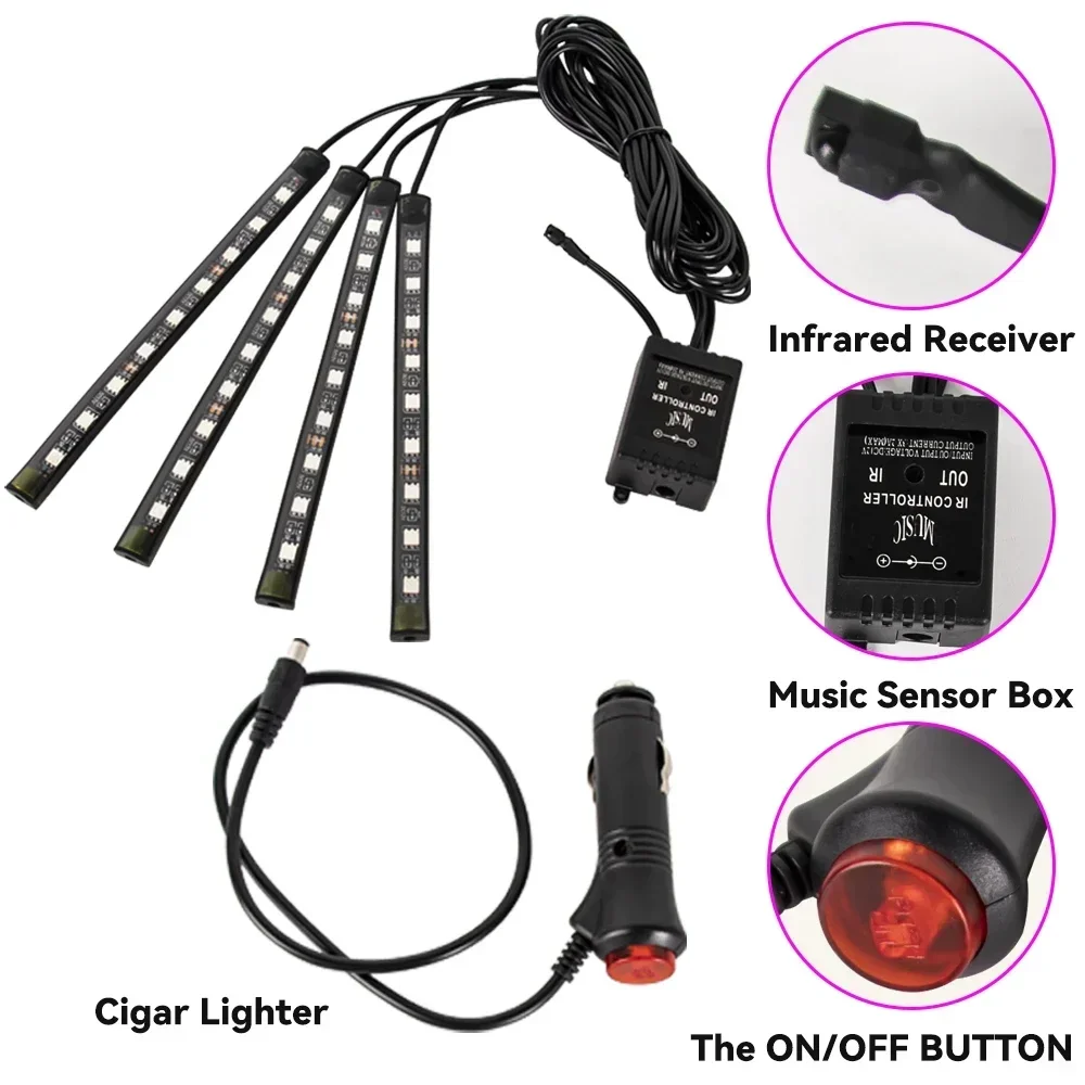 Néon LED RGB voiture sous-écla - Led Gaming Light Strip avis et prix