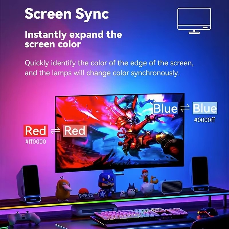 Bande lumineuse de jeu RGB, ré - Led Gaming Light Strip avis et prix